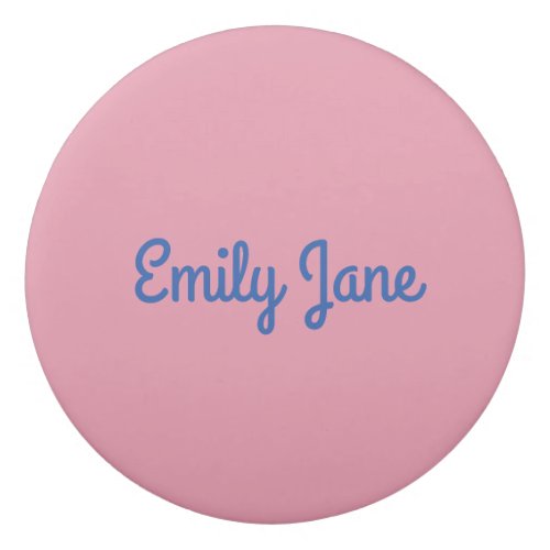 Simple Cute Blue and Pink Personalized Eraser