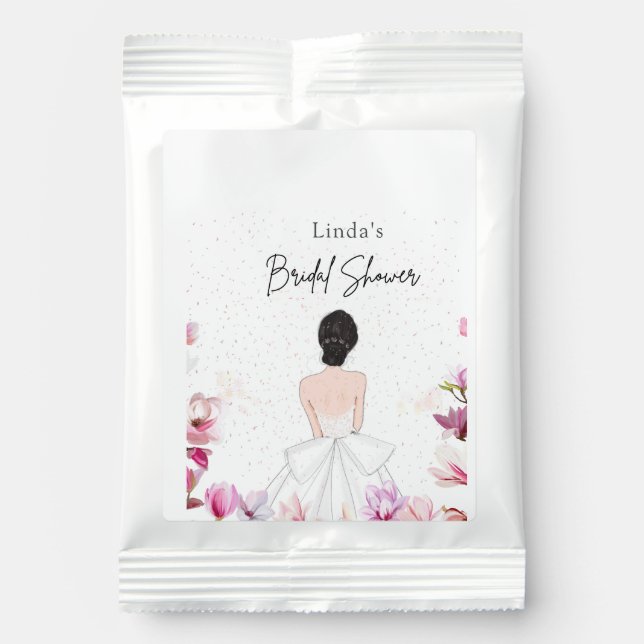 Simple cute bridal.shower hot chocolate drink mix (Front)