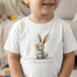 Simple Cute Bunny Birthday Kid's Toddler T-shirt<br><div class="desc">This super cute Bunny Birthday t-shirt is perfect for your baby's birthday party! Just add your child's age to the bunny's bib.</div>