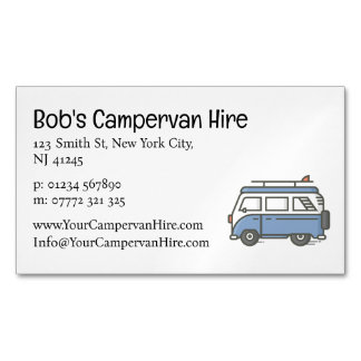 Simple Cute Campervan Hire Business Card