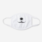 Simple Cute Cartoon Dog Mouth White Cotton Face Mask (Front)