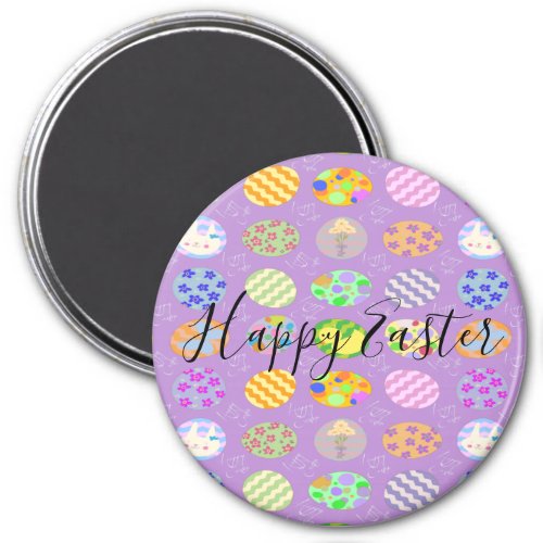 Simple cute Easter Classic Round   Magnet