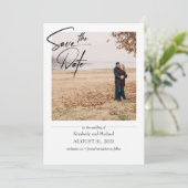 Simple Cute Elegant Save the Date Photo (Standing Front)