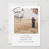 Simple Cute Elegant Save the Date Photo (Front)