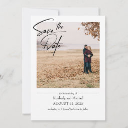 Simple Cute Elegant Save the Date Photo | Zazzle