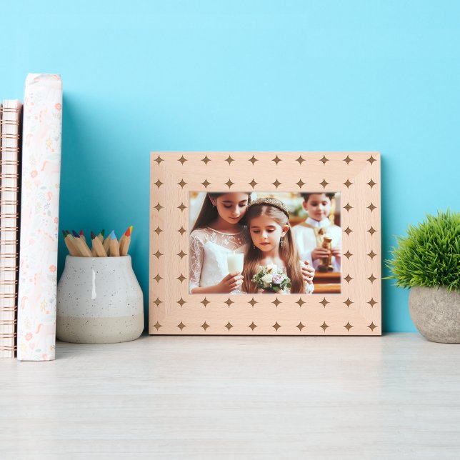 Simple Cute Four Point Star Pattern  Engraved Frames (Creator Uploaded)