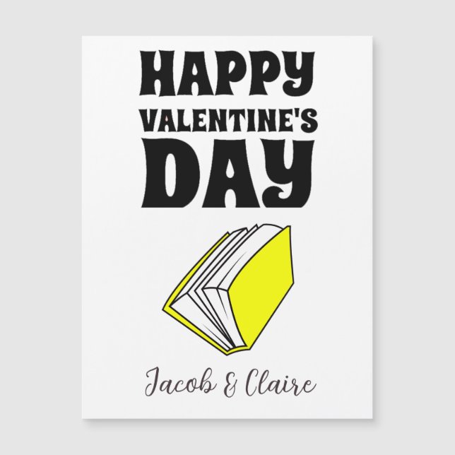 Simple Cute Heart Happy Valentines day Couple (Front)