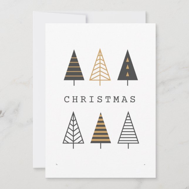 Simple Cute Holiday Christmas Card (Front)