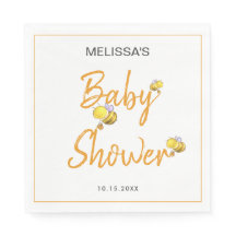 Simple Cute Honey Bee Baby Shower Party