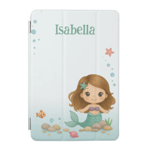 Simple cute little mermaid iPad mini cover