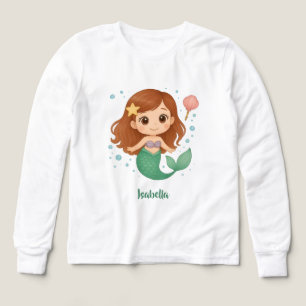 Simple cute little mermaid Tri-Blend shirts