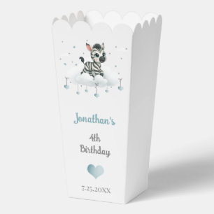 Simple cute little zebra favor boxes