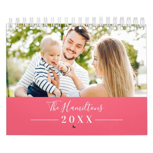 Simple Cute Photo Family 2022 Calendar