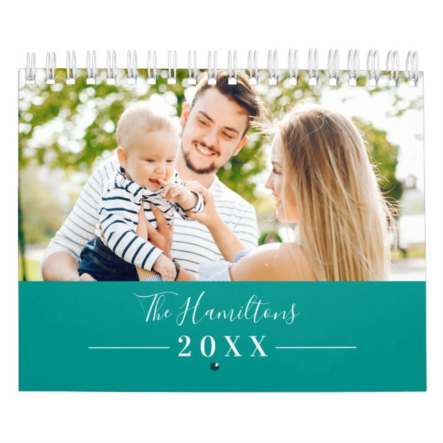 Simple Cute Photo Family 2025 Calendar (Cover)