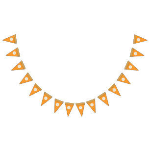 Simple Cute Pumpkin Pie Fall Autumn Thanksgiving Bunting Flags