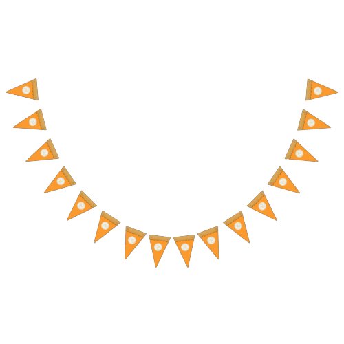 Simple Cute Pumpkin Pie Fall Autumn Thanksgiving Bunting Flags