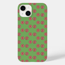 Simple cute red buttons Case-Mate iPhone case