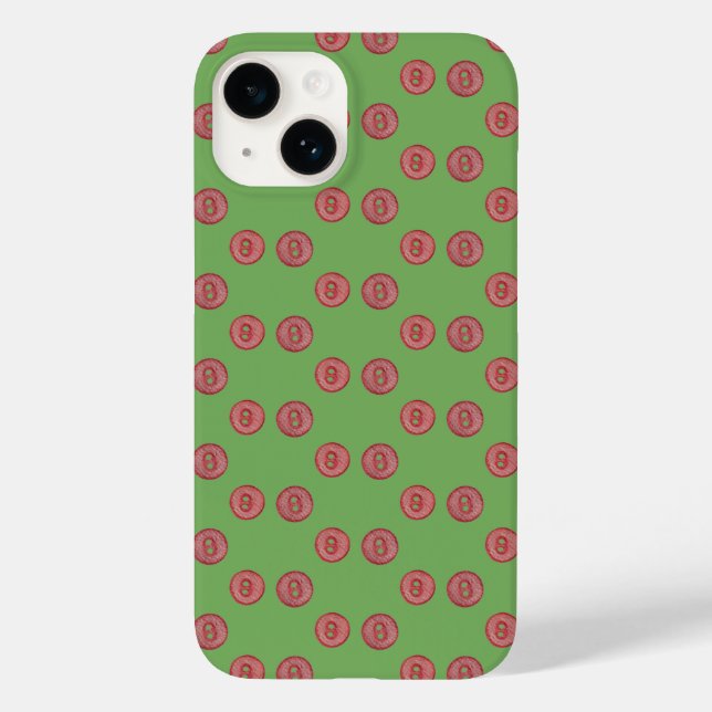 Simple  cute red buttons  Case-Mate iPhone case (Back)
