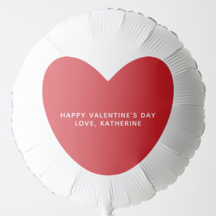 Simple cute red heart personalized Valentine's Day Balloon