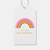 Simple Cute Retro Rainbow Personalized Gift From  Tags
