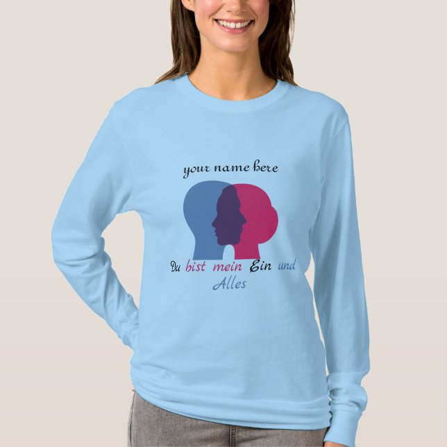 Simple Cute Romantic Valentines Day Family T-Shirt (Front)