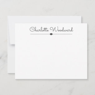 Simple Cute Script Personalized Note Card