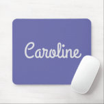 Simple Cute Script Typography Personalized Purple Mouse Pad<br><div class="desc">Simple Cute Script Typography Personalized Purple Mouse Pad</div>