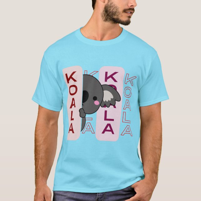 Simple Cute Trendy Style Koala Australia T-Shirt (Front)