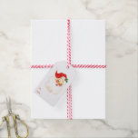Simple Cute Vintage Santa Claus Christmas Gift Tags<br><div class="desc">Cute Christmas gift tag with a vintage Santa Claus with "To" and "From" in red.  This holiday gift tag is sure to add a festive touch to your Christmas gifts.</div>