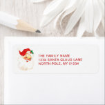 Simple Cute Vintage Santa Claus Christmas Label<br><div class="desc">Cute Christmas return address labels with a vintage Santa Claus and your return address in red. These holiday return address labels are sure to add a festive touch to your Christmas cards.</div>