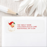 Simple Cute Vintage Santa Claus Christmas Label<br><div class="desc">Cute Christmas return address labels with a vintage Santa Claus and your return address in red. These holiday return address labels are sure to add a festive touch to your Christmas cards.</div>