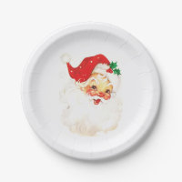 Simple Cute Vintage Santa Claus Christmas