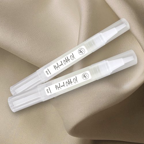 Simple Cuticle Oil Pen Logo Cosmetic Product Label