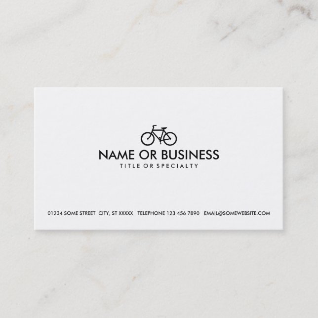 simple cycles business card (Front)