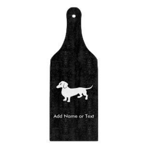 Simple Dachshund Customizable Cutting Board