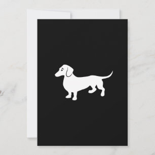 Simple Dachshund Customizable Invitation