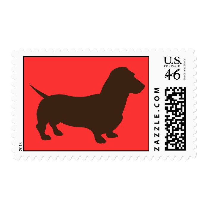 Simple Dachshund Stamp