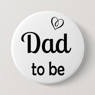 Simple Dad to be Baby Shower Pin