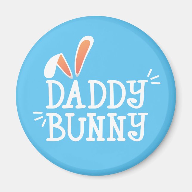 Simple Daddy Bunny Easter Typography | Magnet (Front)