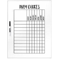 Simple Daily Chore Chart