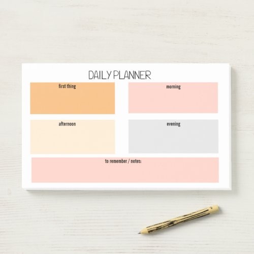 Simple Daily Organizer Planner Things To Do List Post_it Notes