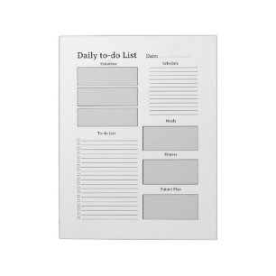 Simple Daily To‑Do List Notepad