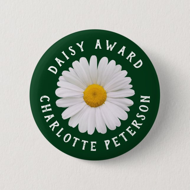 Simple Daisy Award  Button (Front)