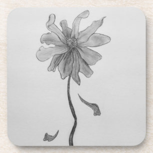 Simple Daisy Beverage Coaster