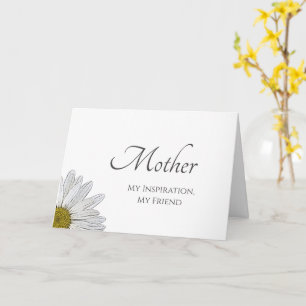 Simple Daisy Floral Botanical Mother's Day Card