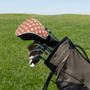 Simple Daisy Floral Pattern Golf Head Cover