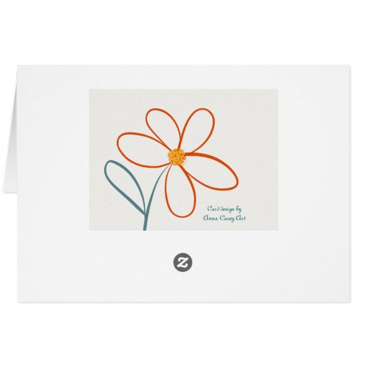 Simple daisy flower (Back Horizontal)