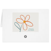 Simple daisy flower cards (Back Horizontal)