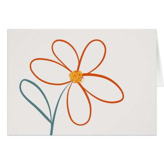 Simple daisy flower cards (Front Horizontal)