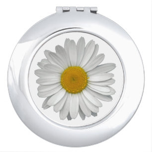 Simple Daisy Flower Closeup Compact Mirror